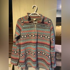 Ariat Quarter Zip Pullover - Aztec Print MEDIUM